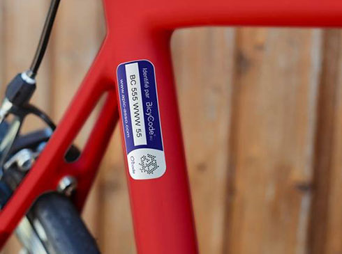 Le marquage Bicycode officiellement approuv par le gouvernement