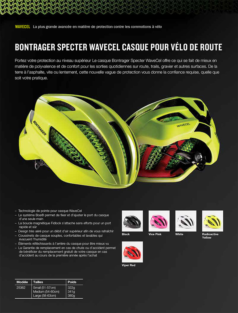 Casque bontrager specter best sale wavecel