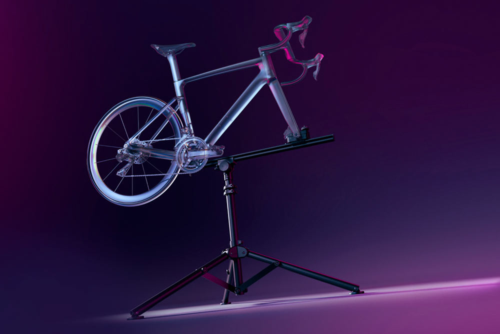 Decathlon lance le Pied d'Atelier Vélo Pro 360°, co-développé avec les mécaniciens de Van Rysel Roubaix