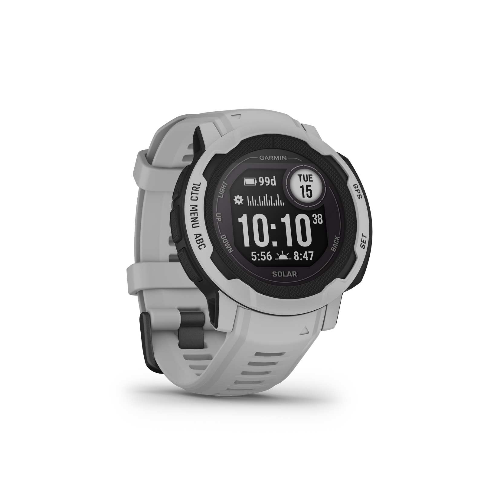 Montre gps cardio sans ceinture instinct 2s solar e garmin gris