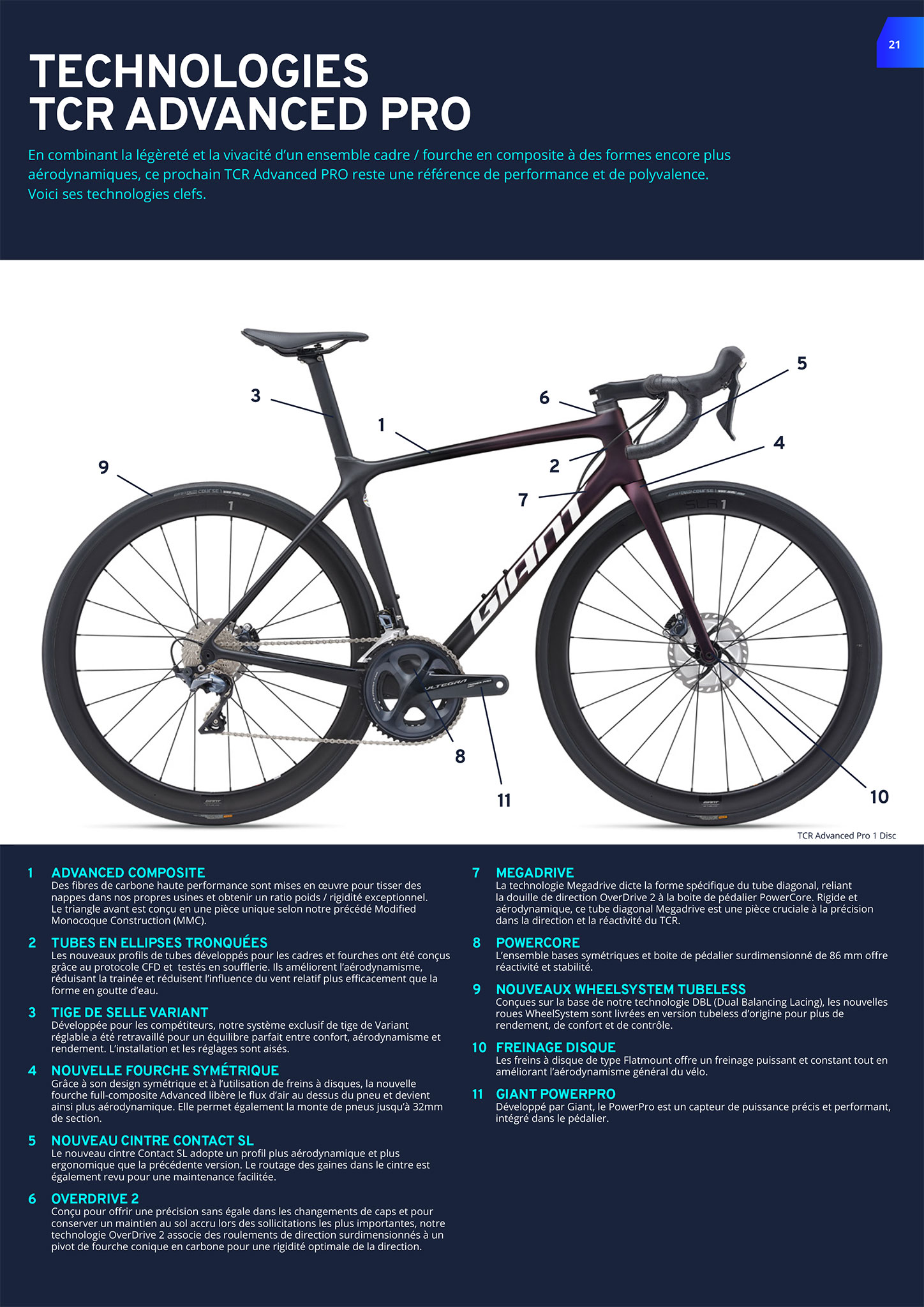 Taille giant tcr advanced deals