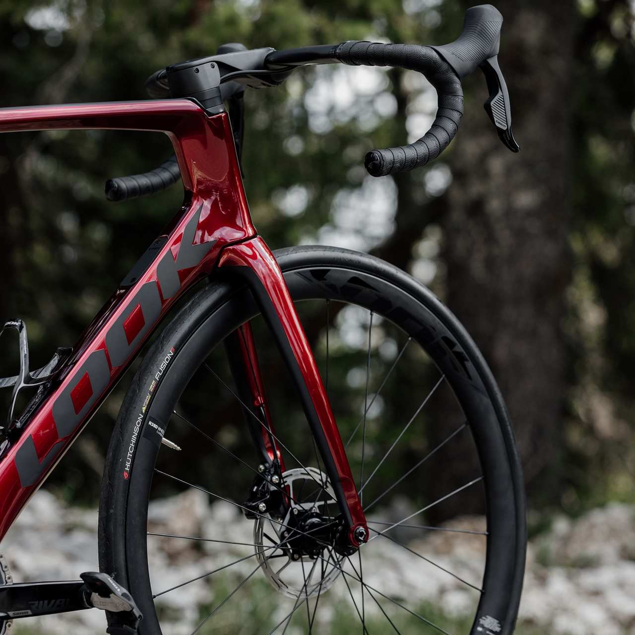 Vélo route Look 785 Huez R38D Interference Rouge/Noir - 2022