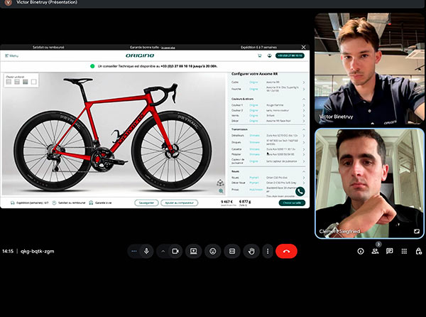 Origine révolutionne l’achat de vélo haut de gamme avec son service de visioconférence personnalisé