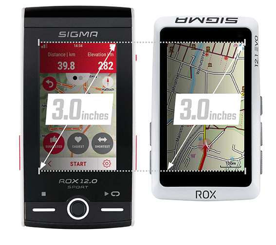 Compteur GPS Sigma Rox 12.1 Evo Pack Capteurs Cardio / Vitesse / Cadence