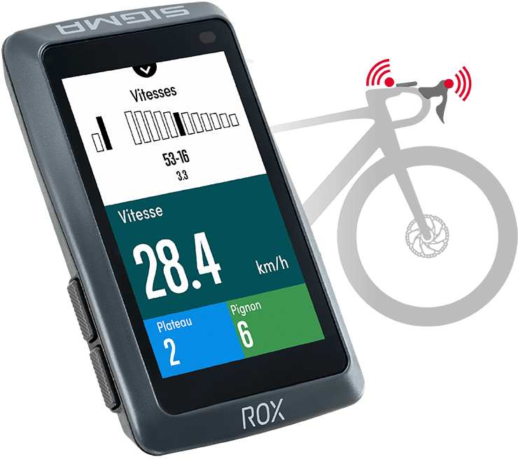 Compteur GPS Sigma Rox 12.1 Evo Pack Capteurs Cardio / Vitesse / Cadence