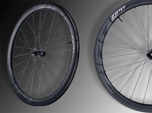 Roues vélo carbone Zipp 303 S pour freinage disque de 45mm de hauteur