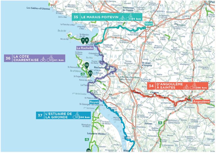 Découvrir la France à vélo avec la carte Michelin Vélo en France