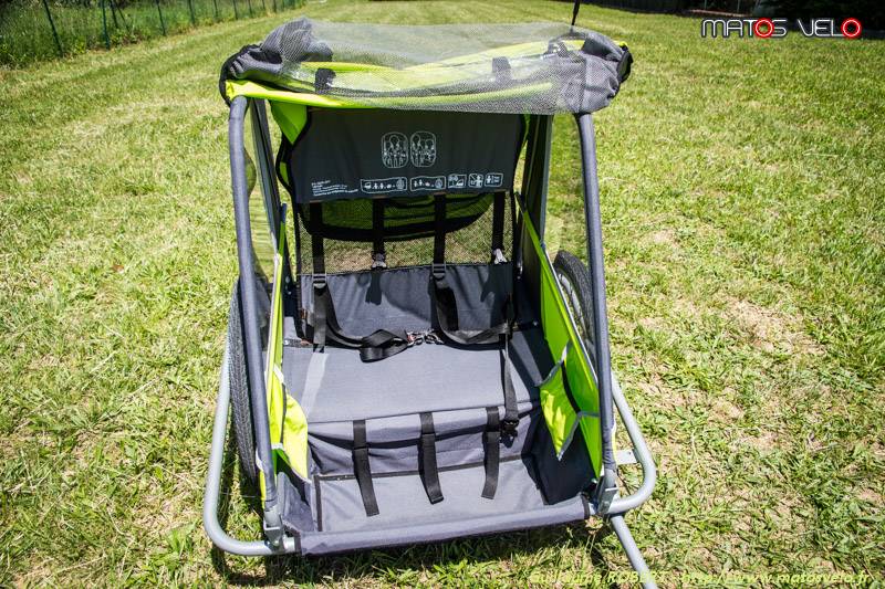 remorque velo poussette decathlon