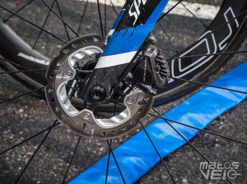 Frein a sales disque velo
