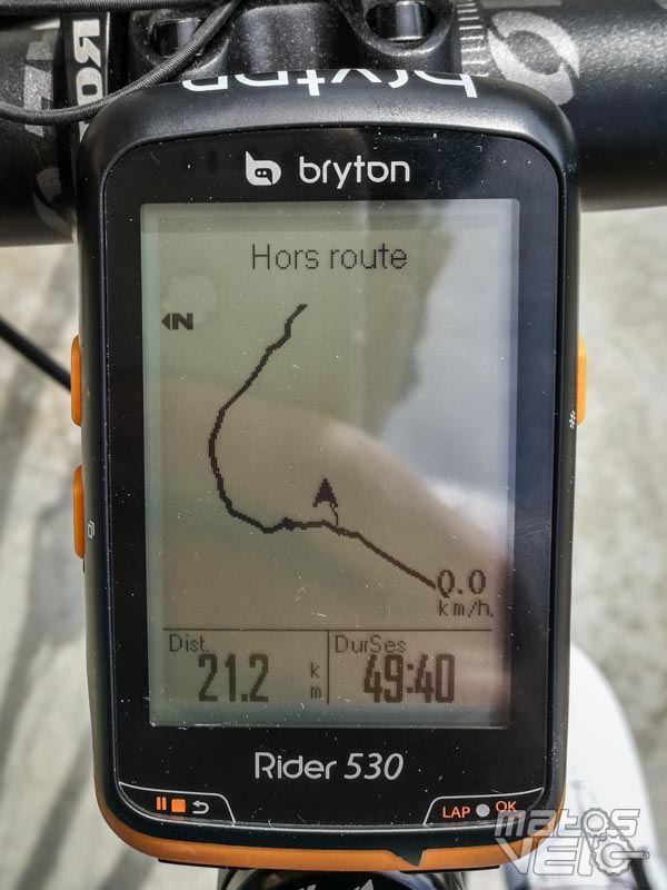Bryton rider 530 h top