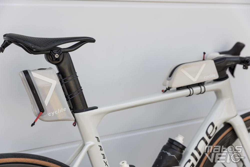Essai des sacoches ultra légères Cyclite Nano, sacoche de selle et de tube supérieur