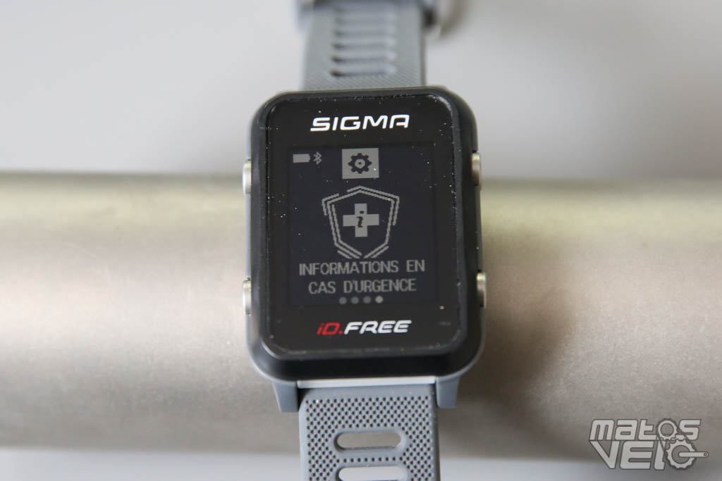 Montre cardio/gps ID FREE grise SIGMA